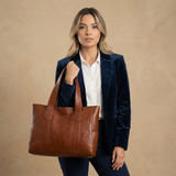 Grand Sac Tote in Pelle per Donne