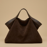 Borsa Tote Grande in Pelle Scamosciata