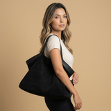 Borsa Tote Grande in Pelle Scamosciata